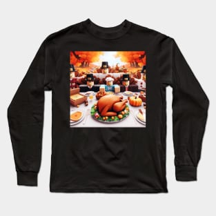 Roblox thanksgiving day Long Sleeve T-Shirt